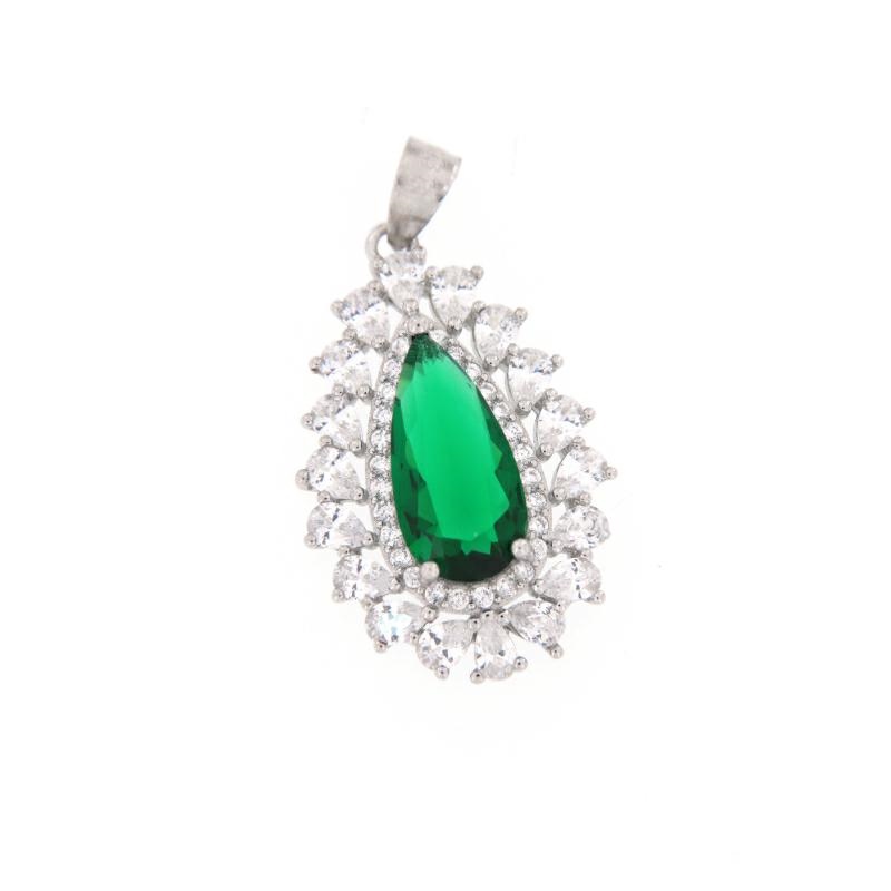 CIONDOLO ARGENTO ZIRCONE