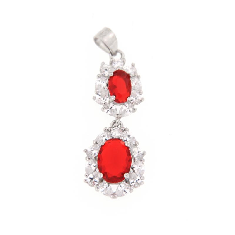 CIONDOLO ARGENTO ZIRCONE