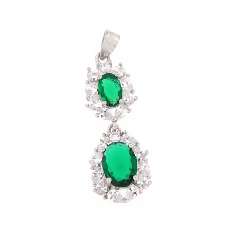 CIONDOLO ARGENTO ZIRCONE