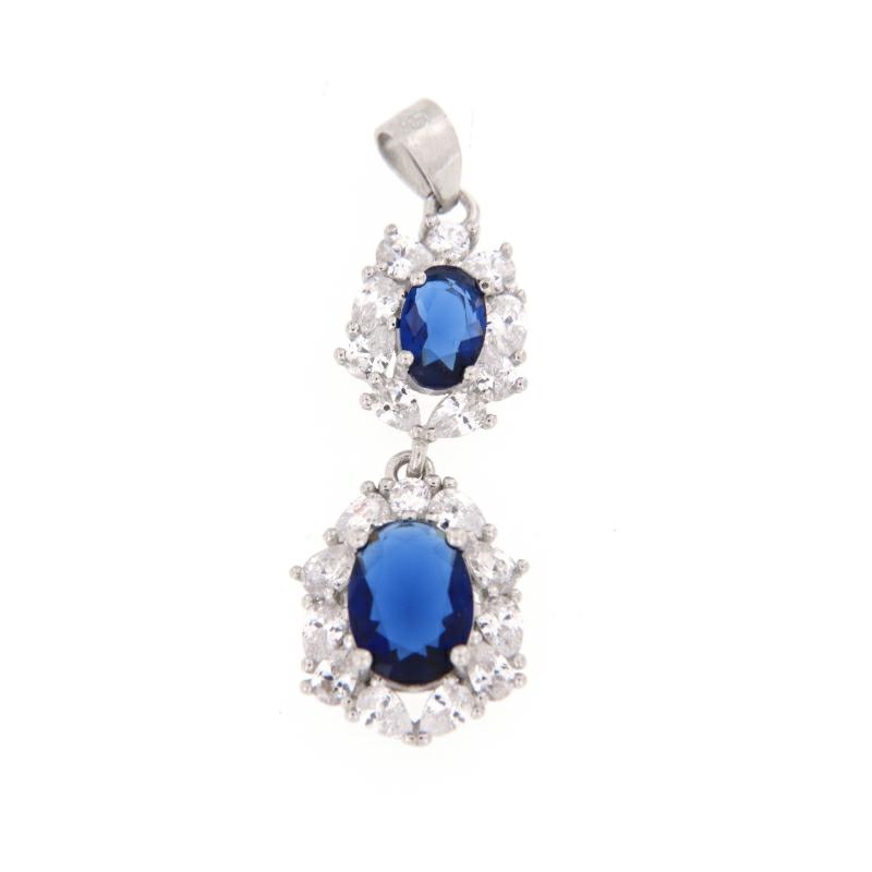 CIONDOLO ARGENTO ZIRCONE