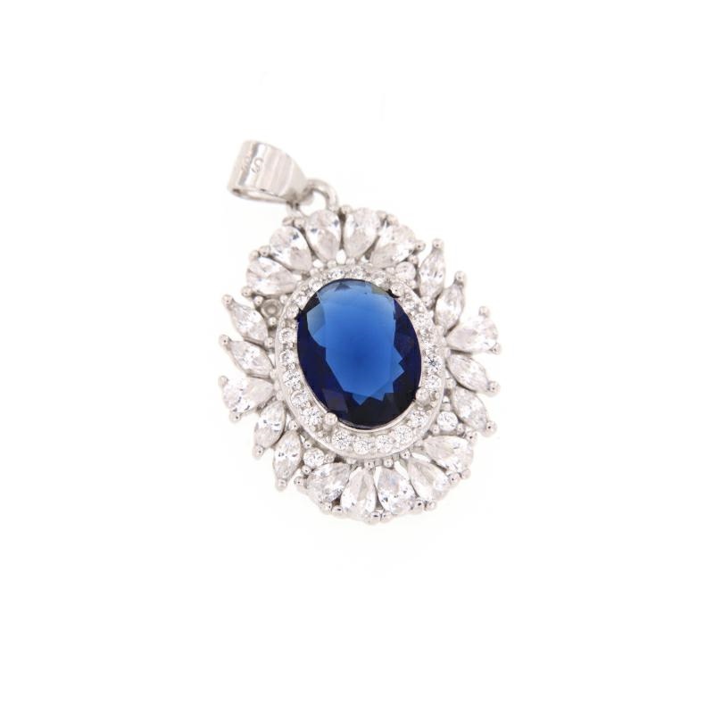 CIONDOLO ARGENTO ZIRCONE