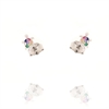 ORECCHINO ARGENTO ZIRCONE 3PZ