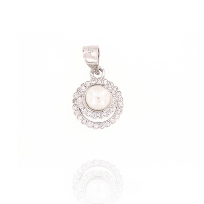 CIONDOLO ARGENTO ZIRCONE