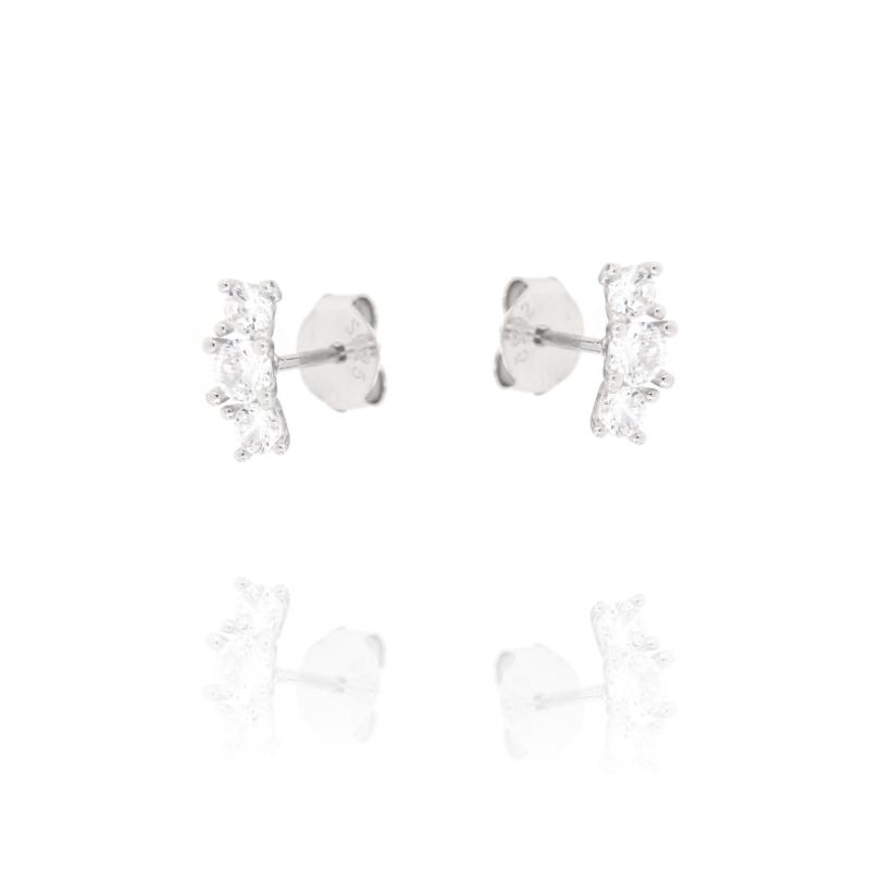 ORECCHINO ARGENTO ZIRCONE 3PZ