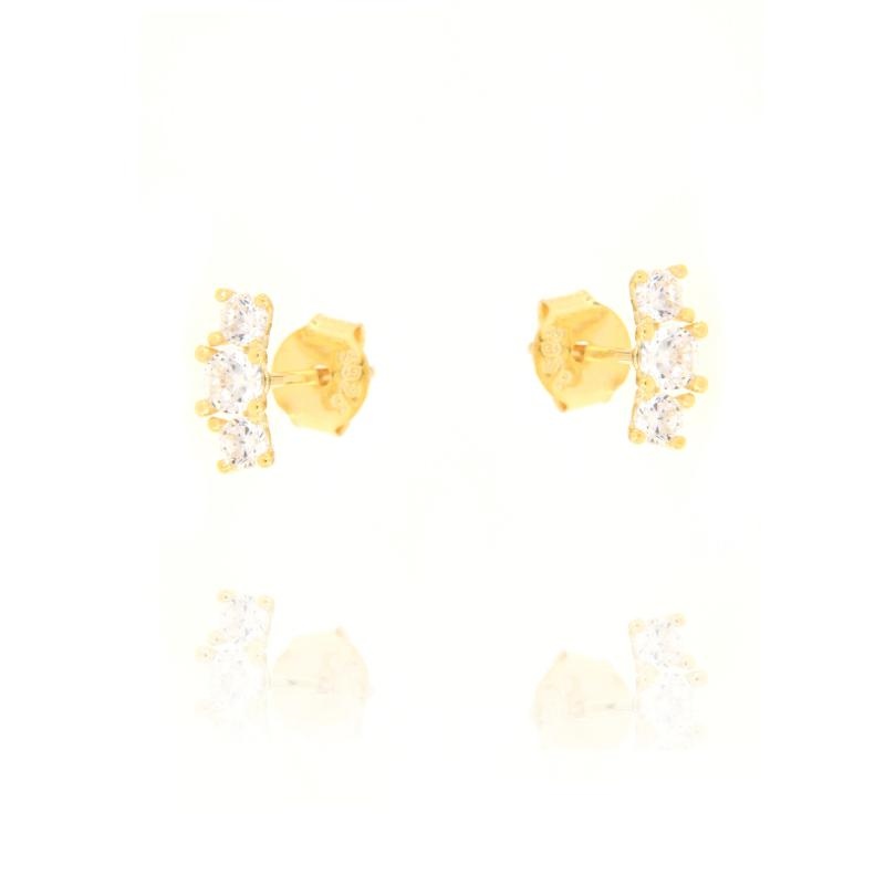 ORECCHINO ARGENTO ZIRCONE 3PZ