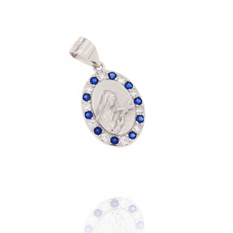 CIONDOLO ARGENTO ZIRCONE