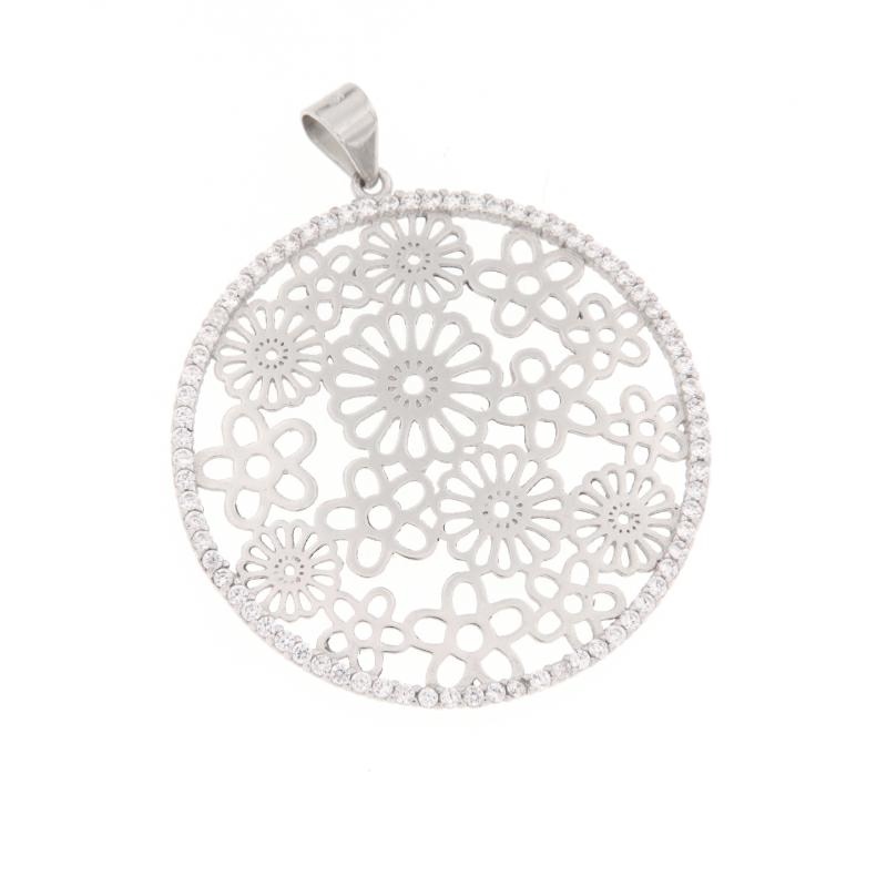 CIONDOLO ARGENTO ZIRCONE