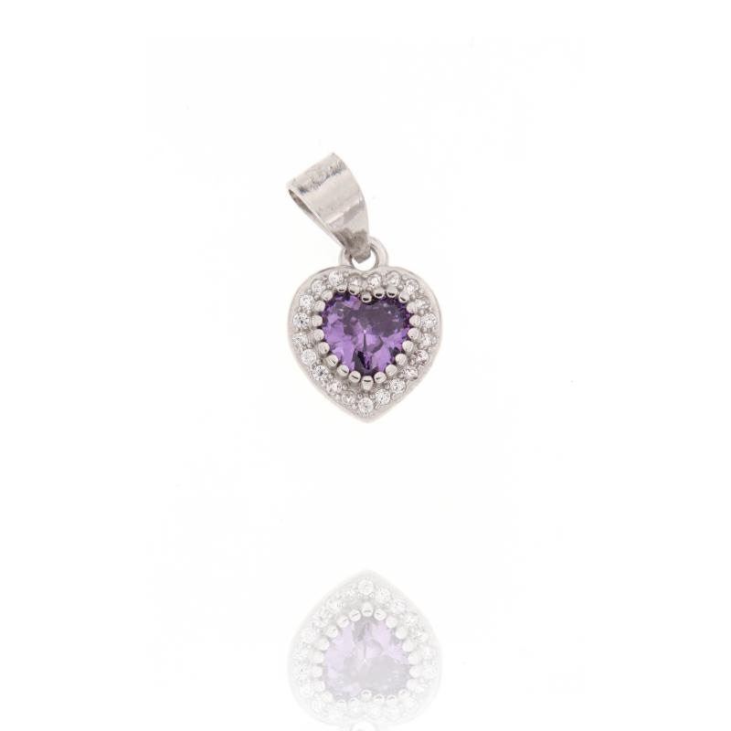 CIONDOLO ARGENTO ZIRCONE