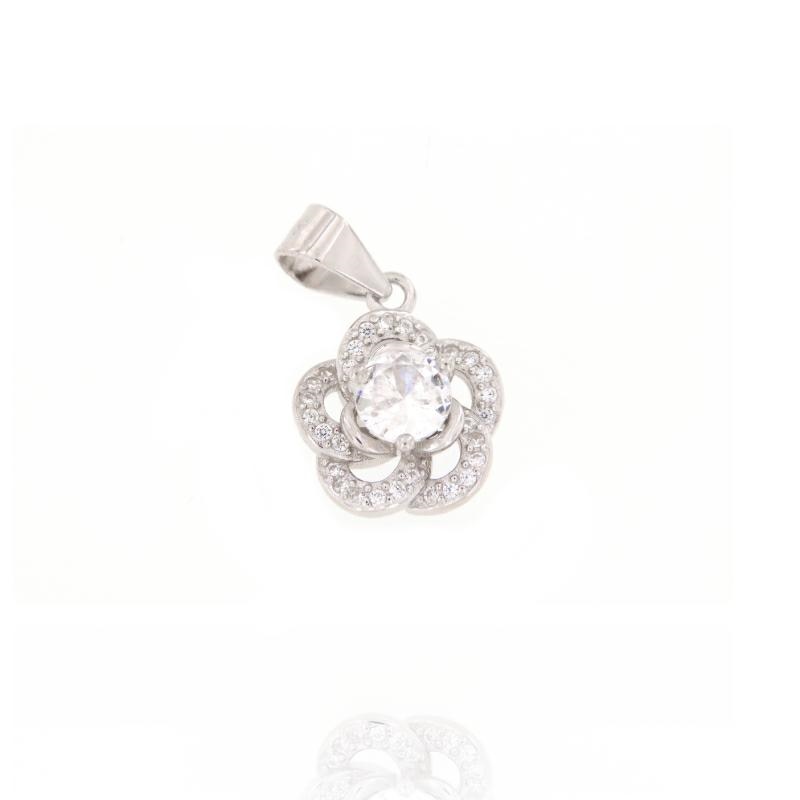 CIONDOLO ARGENTO ZIRCONE
