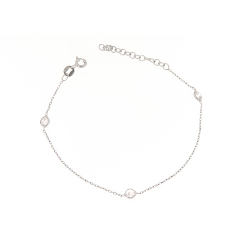 CATENA ARGENTO ZIRCONE 3PZ