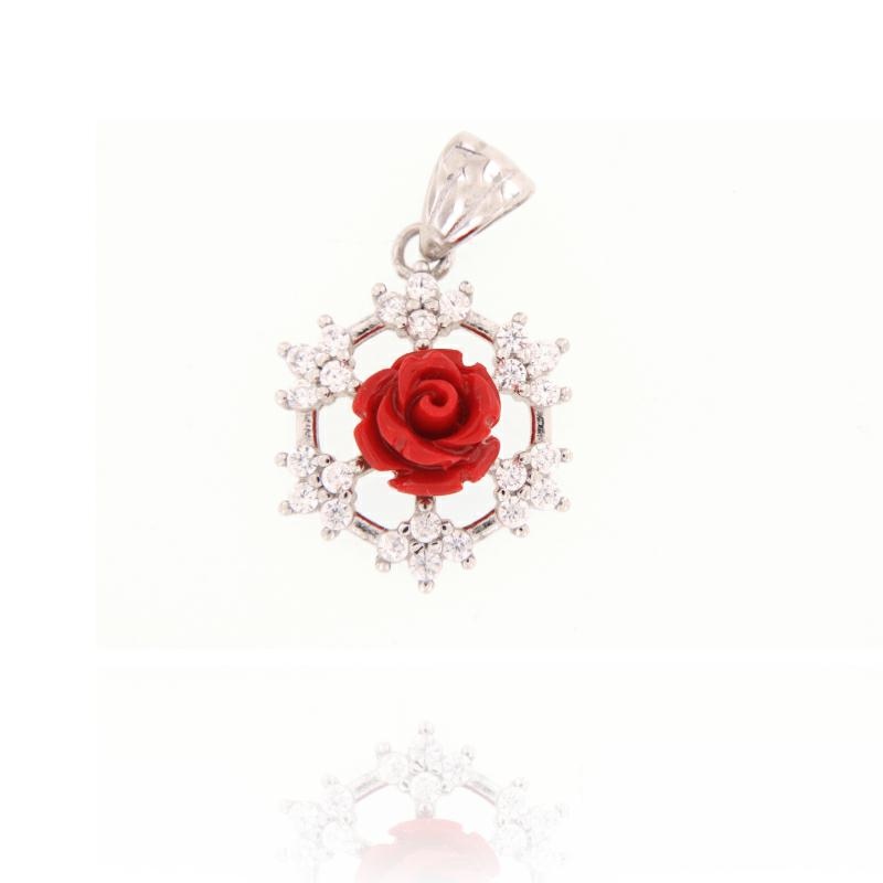 CIONDOLO ARGENTO ZIRCONE