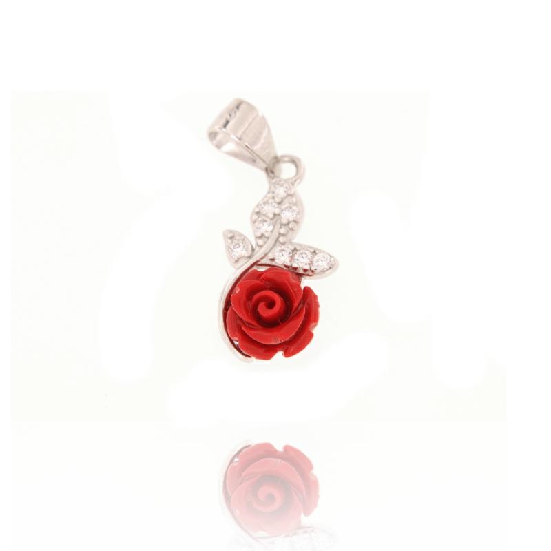 CIONDOLO ARGENTO ZIRCONE
