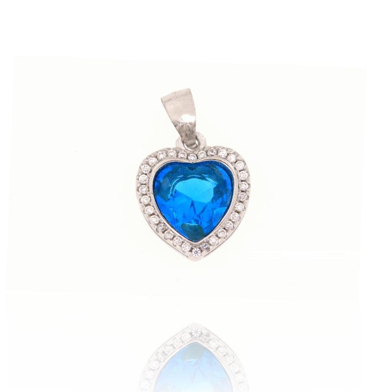 CIONDOLO ARGENTO ZIRCONE