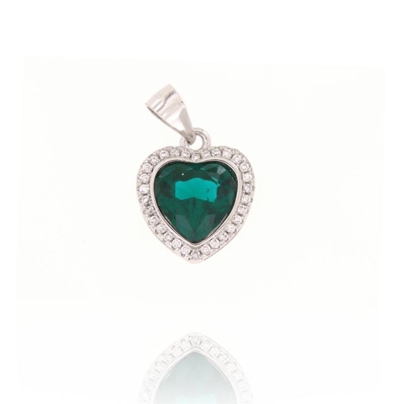 CIONDOLO ARGENTO ZIRCONE