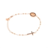 BRACCIALE ARGENTO ZIRCONE ROSARIO