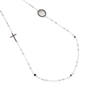 COLLIER ARGENTO ZIRCONE ROSARIO