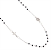 COLLIER ARGENTO ZIRCONE ROSARIO