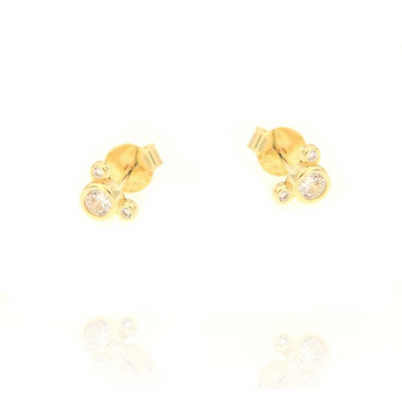 ORECCHINO ARGENTO ZIRCONE 3PZ