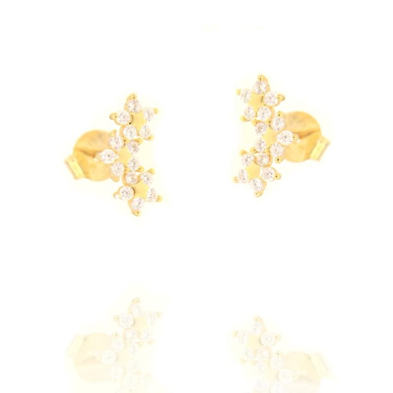 ORECCHINO ARGENTO ZIRCONE 3PZ