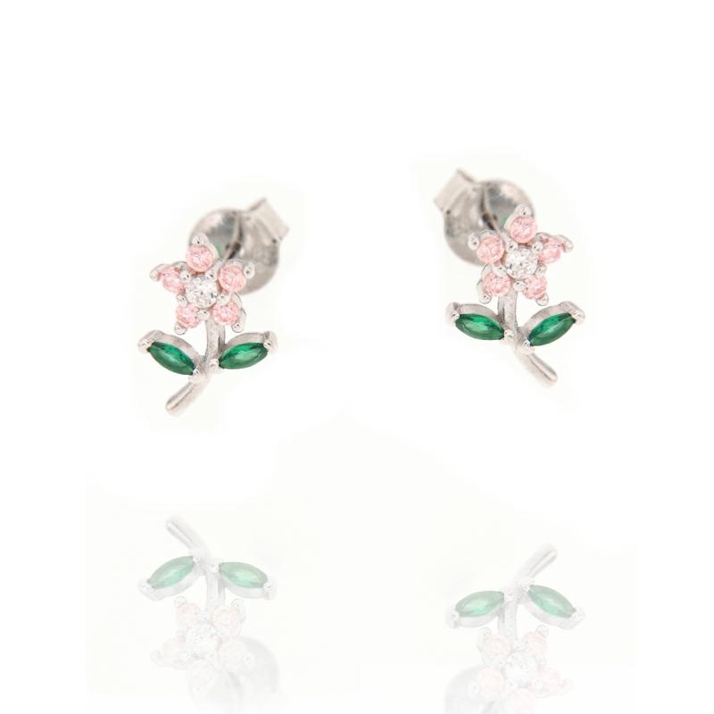 ORECCHINO ARGENTO ZIRCONE 3PZ