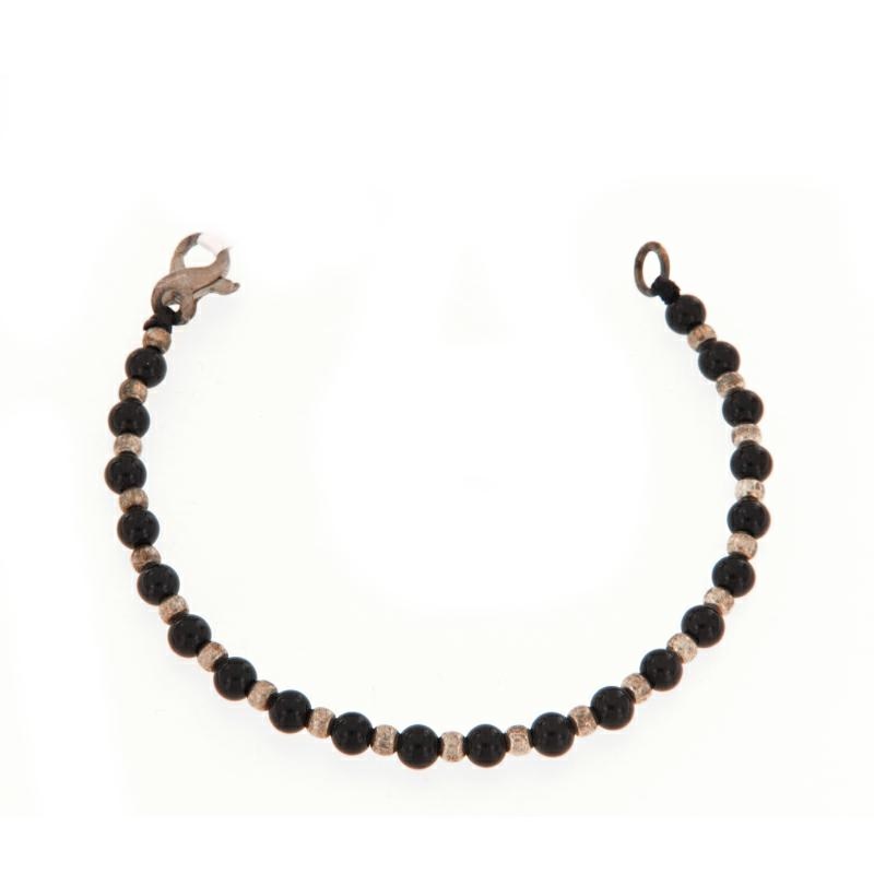 BRACCIALE PIETRA DURA E ARGENTO