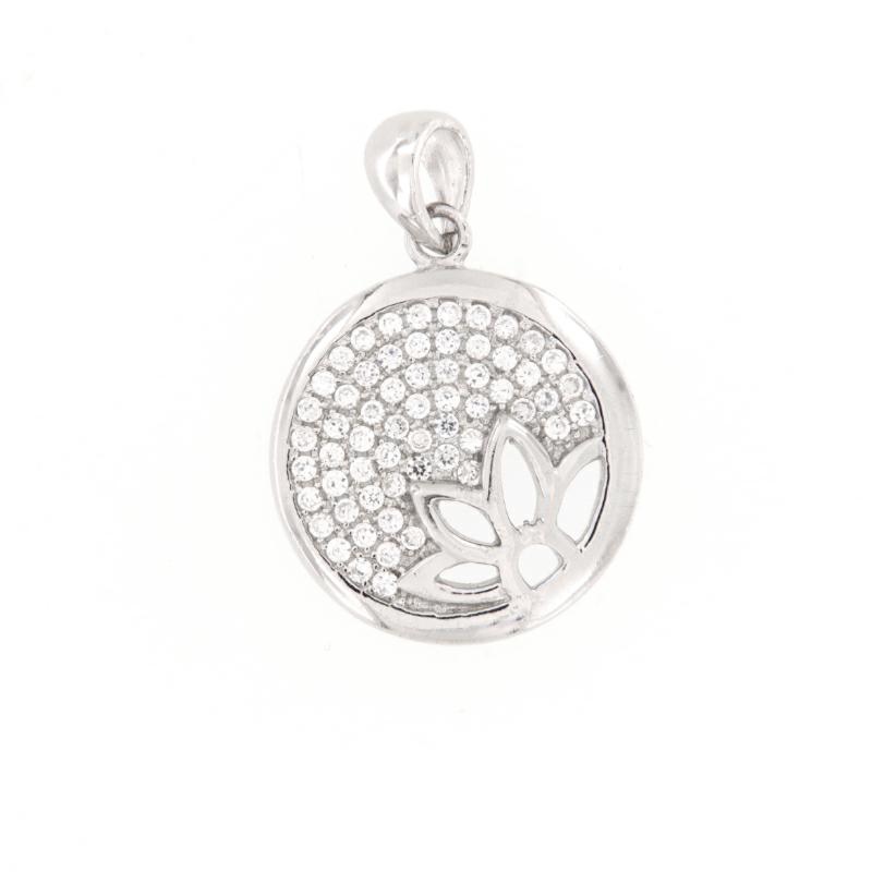 CIONDOLO ARGENTO ZIRCONE