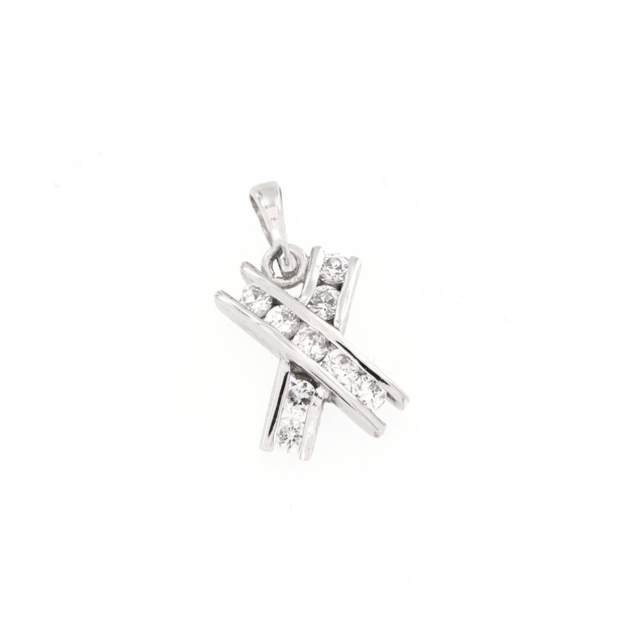 CIONDOLO ARGENTO ZIRCONE
