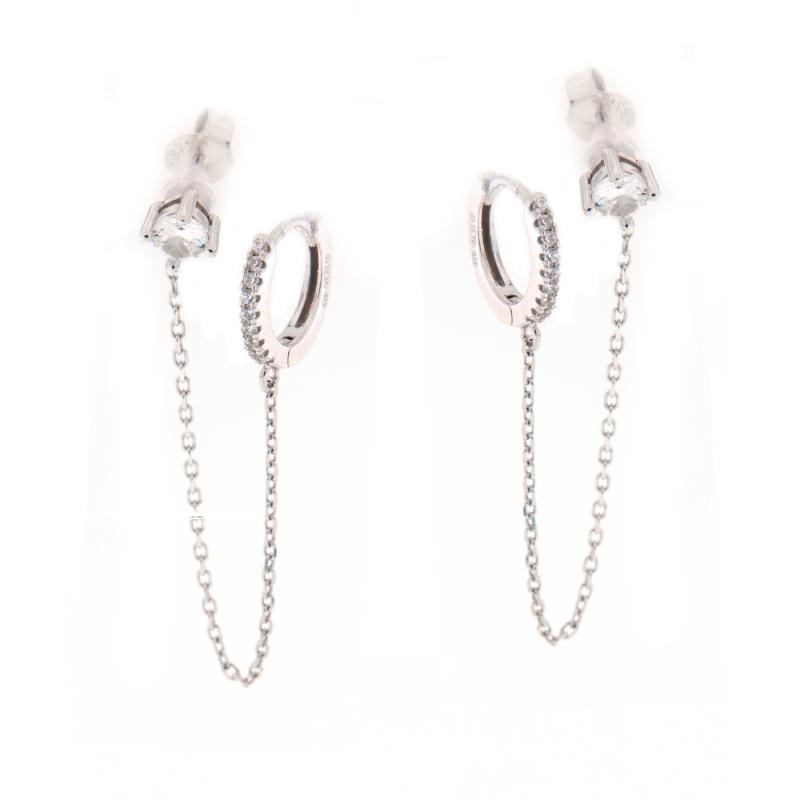 ORECCHINO ARGENTO ZIRCONE 2PZ