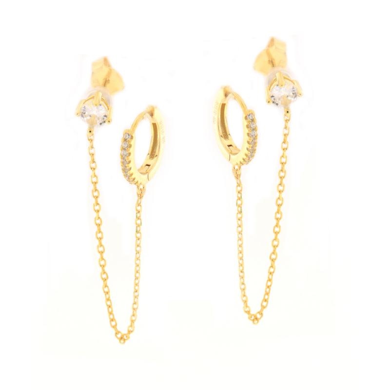 ORECCHINO ARGENTO ZIRCONE 2PZ
