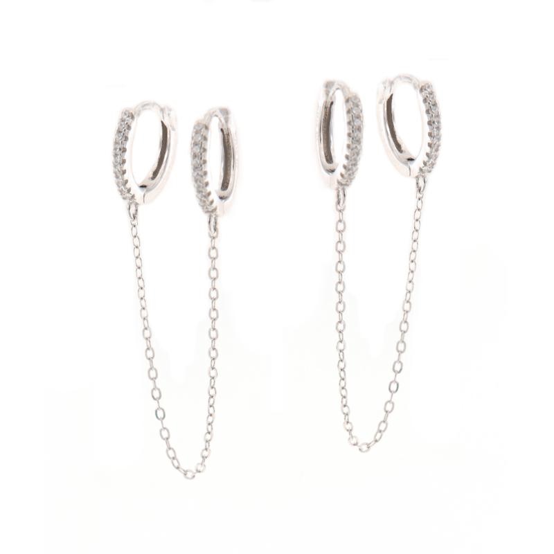 ORECCHINO ARGENTO ZIRCONE 2PZ