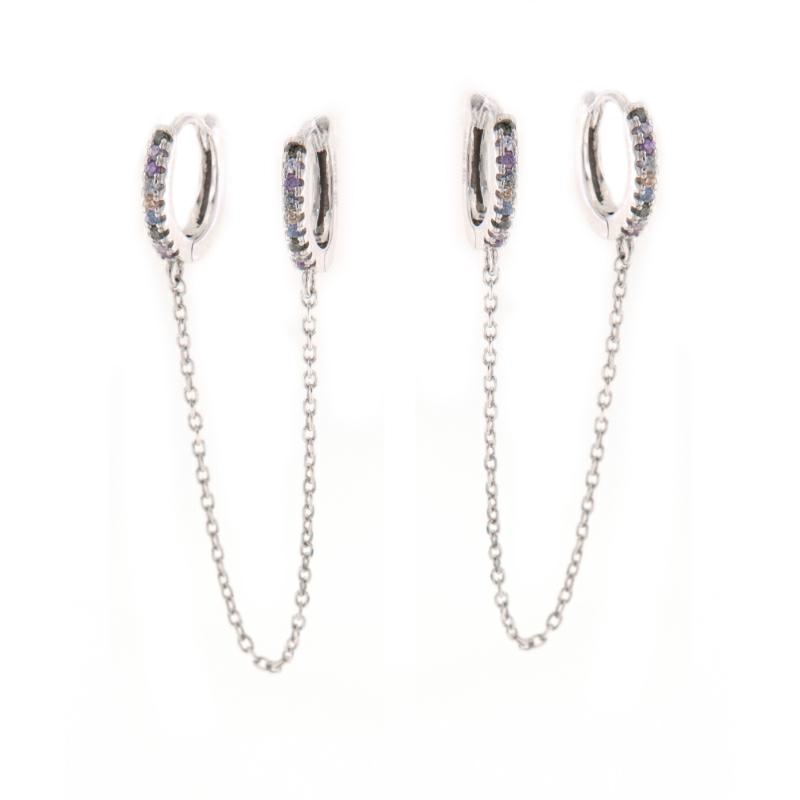 ORECCHINO ARGENTO ZIRCONE 2PZ