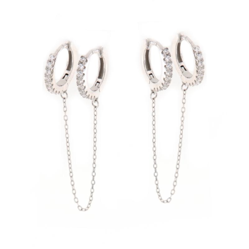 ORECCHINO ARGENTO ZIRCONE 2PZ