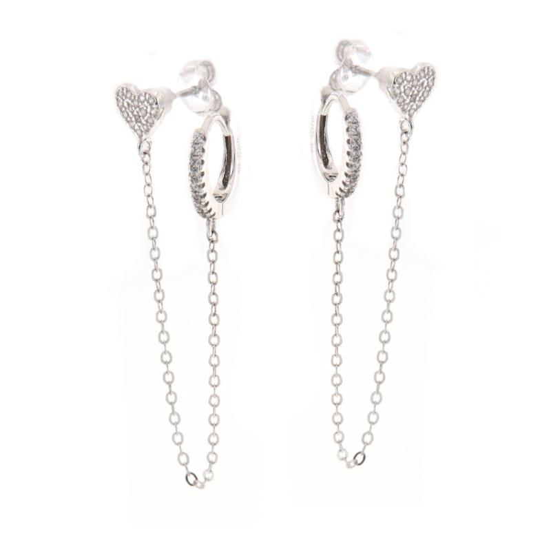 ORECCHINO ARGENTO ZIRCONE 2PZ