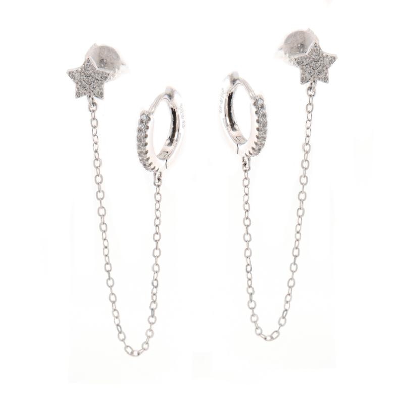 ORECCHINO ARGENTO ZIRCONE 2PZ