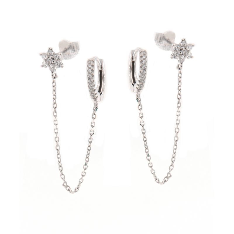 ORECCHINO ARGENTO ZIRCONE 2PZ