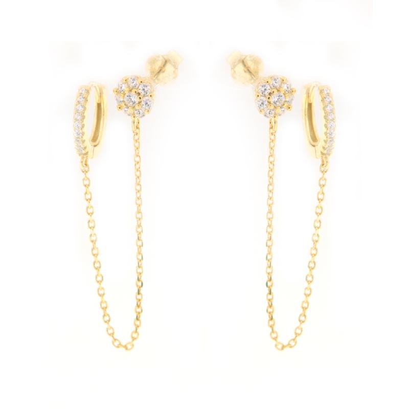 ORECCHINO ARGENTO ZIRCONE 2PZ
