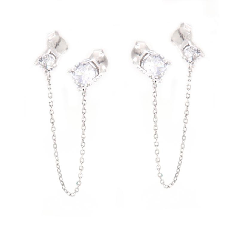 ORECCHINO ARGENTO ZIRCONE 2PZ