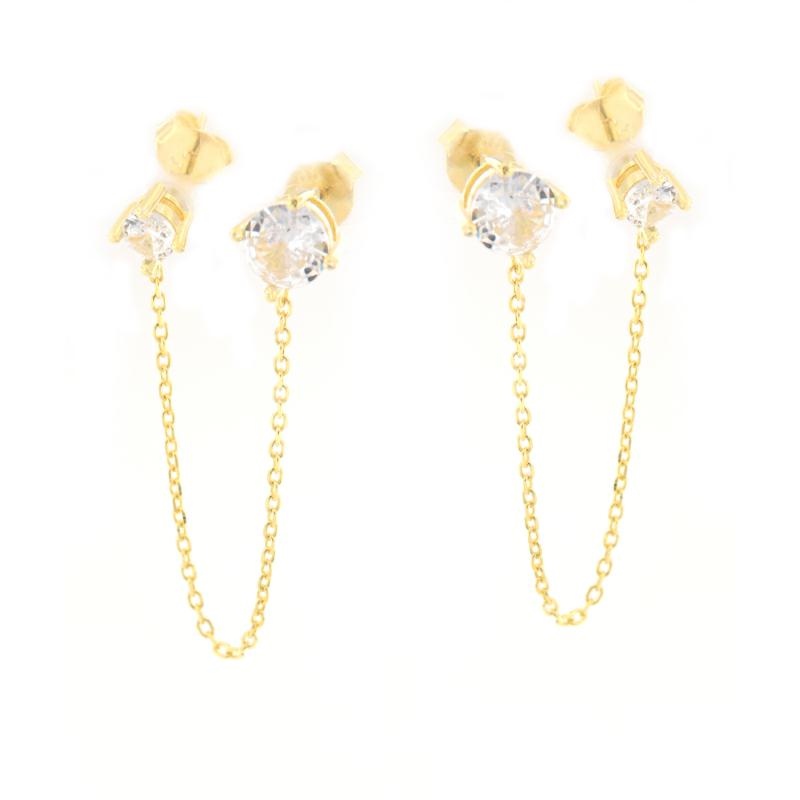 ORECCHINO ARGENTO ZIRCONE 2PZ