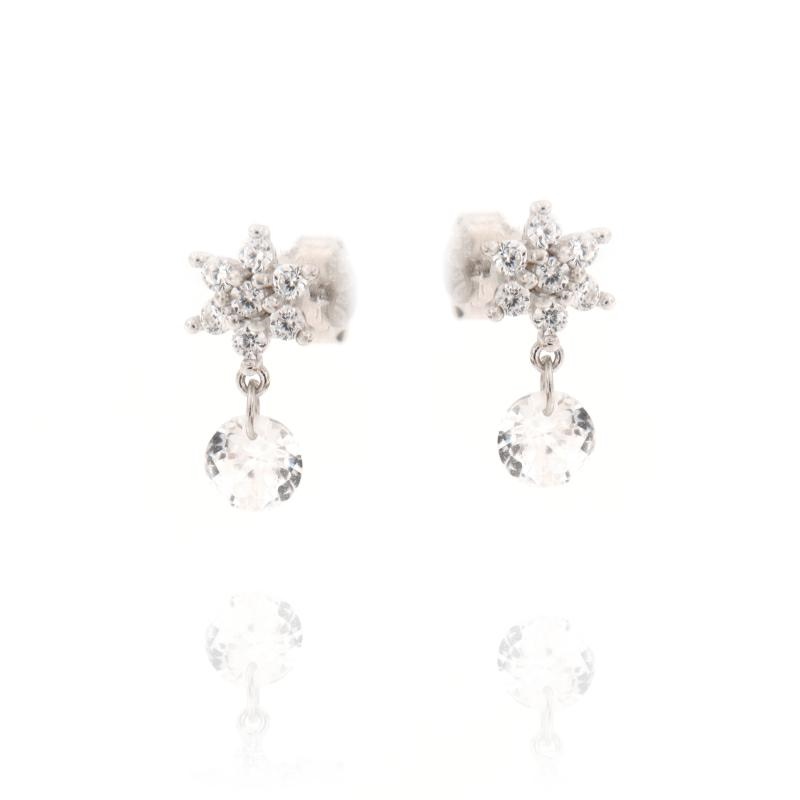 ORECCHINO ARGENTO ZIRCONE 3PZ