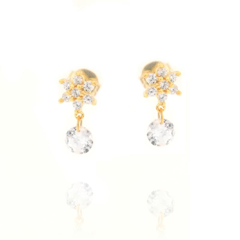 ORECCHINO ARGENTO ZIRCONE 3PZ