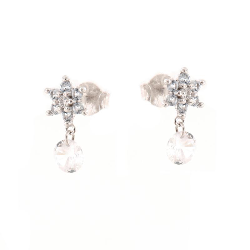 ORECCHINO ARGENTO ZIRCONE 3PZ