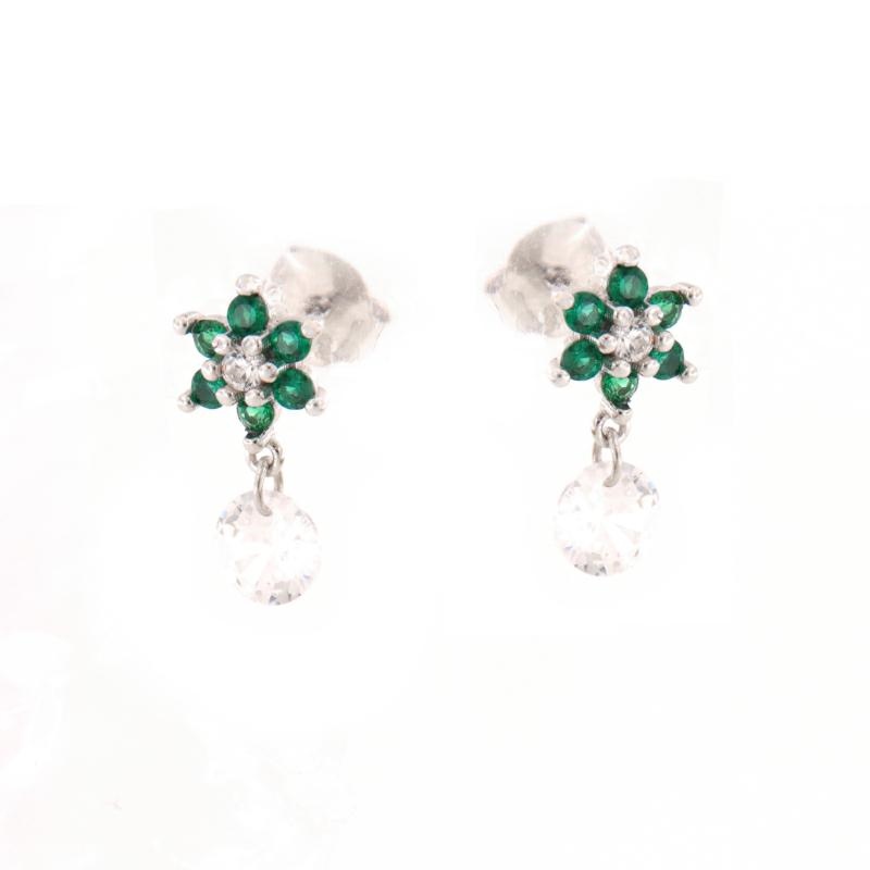ORECCHINO ARGENTO ZIRCONE 3PZ