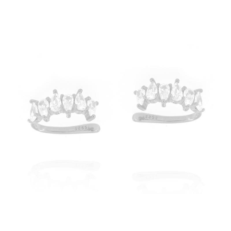 EAR CUFF ARGENTO ZIRCONE