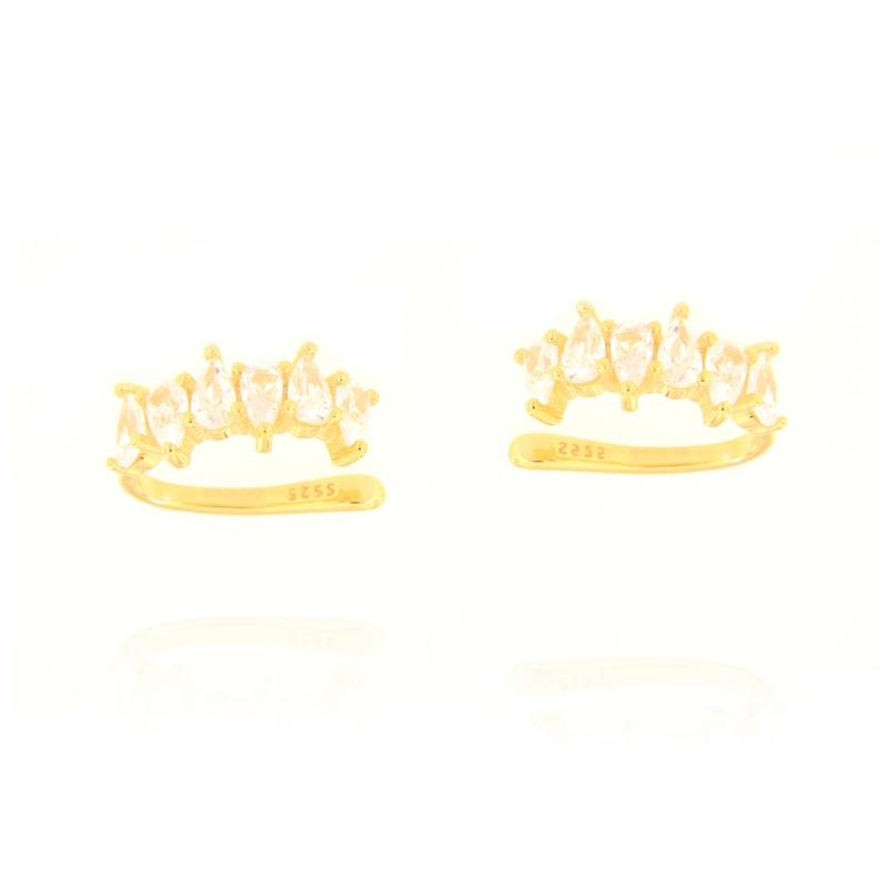 EAR CUFF ARGENTO ZIRCONE