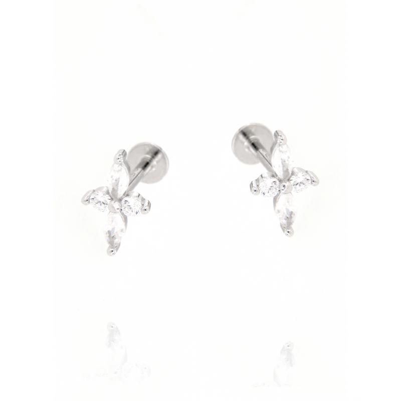PIERCING ARGENTO ZIRCONE 3PZ