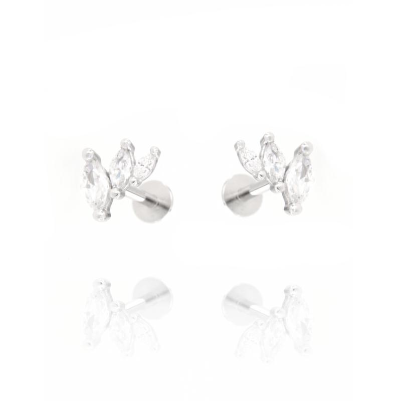 PIERCING ARGENTO ZIRCONE 3PZ