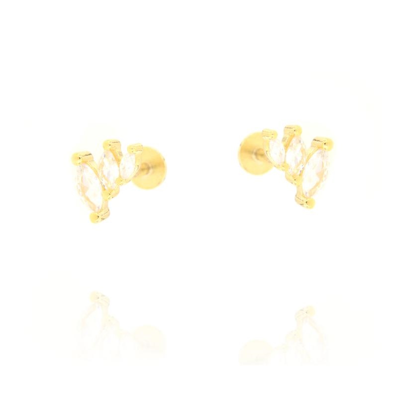 PIERCING ARGENTO ZIRCONE 3PZ