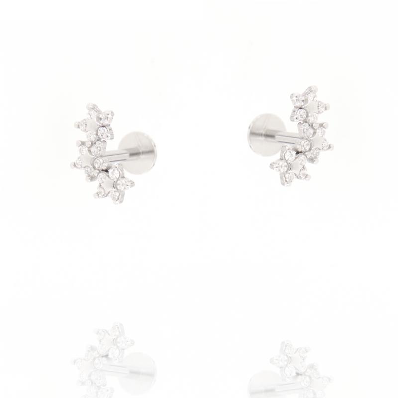 PIERCING ARGENTO ZIRCONE 3PZ