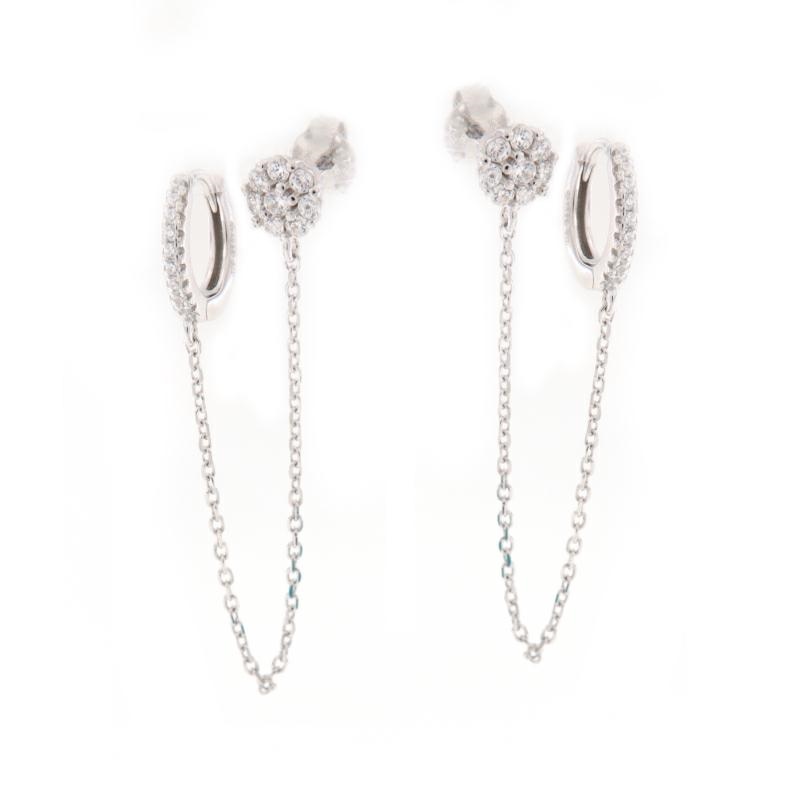 ORECCHINO ARGENTO ZIRCONE 2PZ