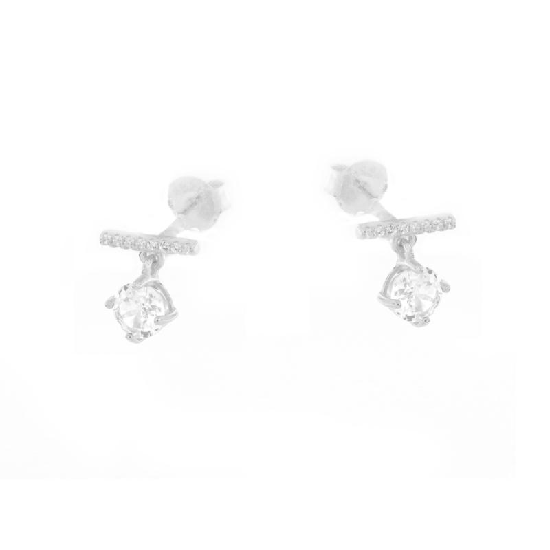 ORECCHINO ARGENTO ZIRCONE 3PZ